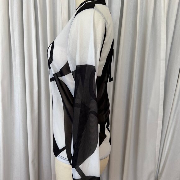 Roam The Halls Graphic Print Mesh Shirt - Picture 3 of 6